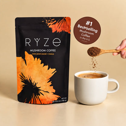 Mushroom Coffee, Dark Roast, Adaptogenic Blend, 30 Servings